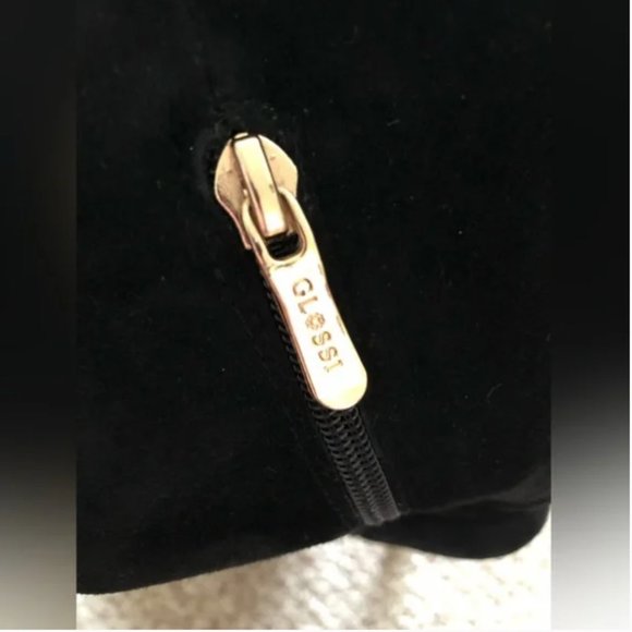 Glossi over the knee high heels suede women’s black with gold boots size 37 - Picture 10 of 16